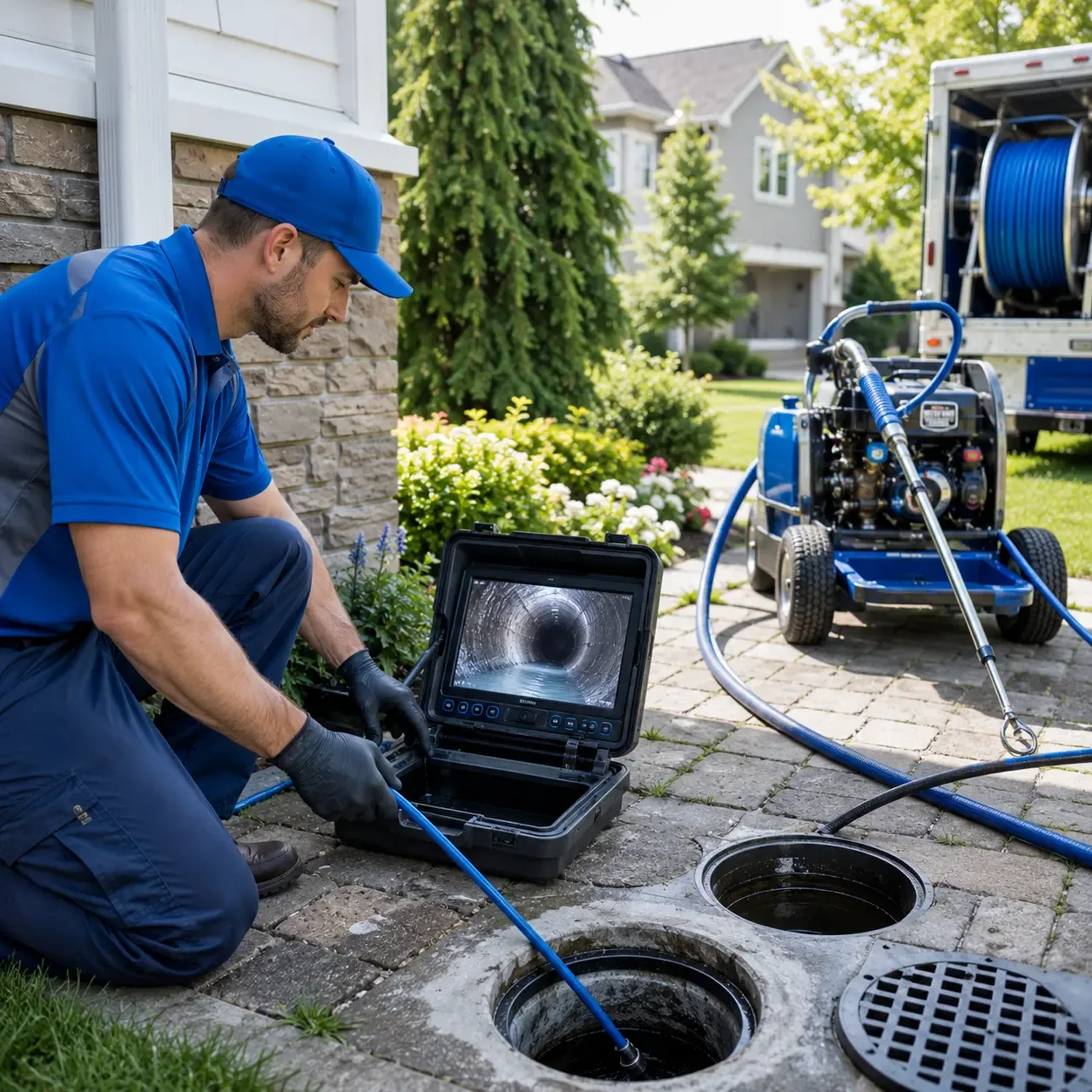 Outdoor drain cleaning professionals serving Smithville Flats, NY